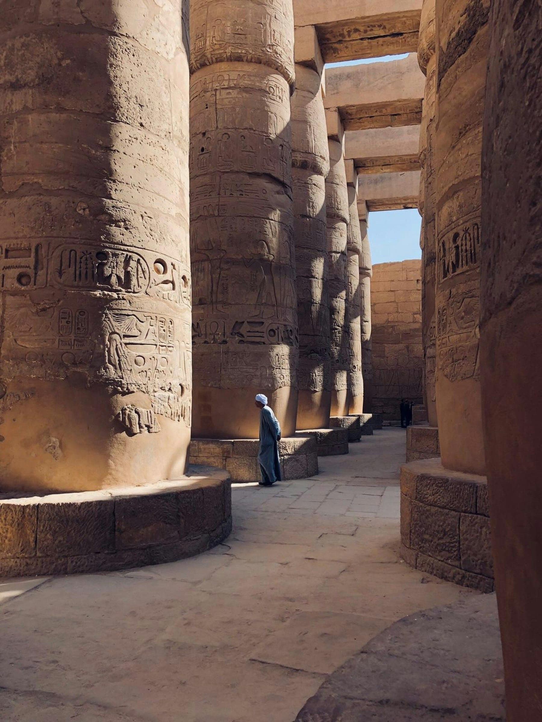 Karnak, in the quiet hour after you arrive.