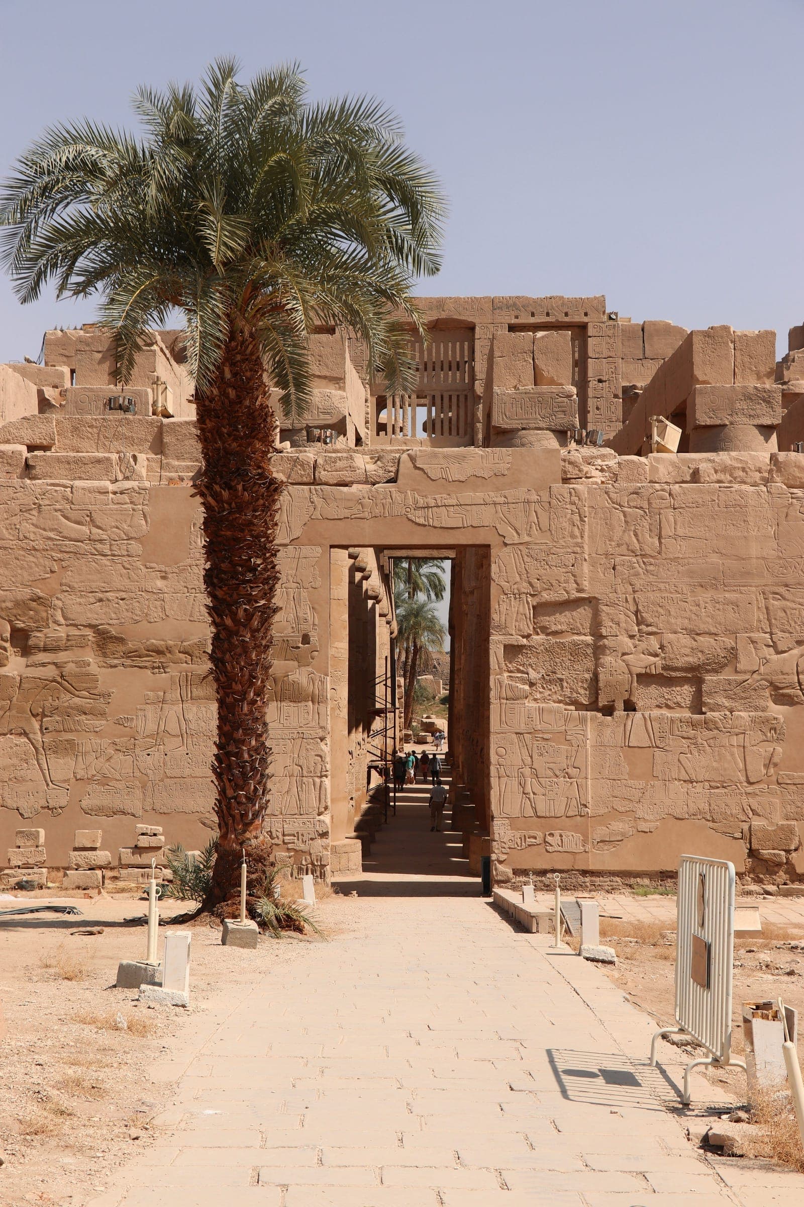 A carved gateway deep in the temple precinct.
