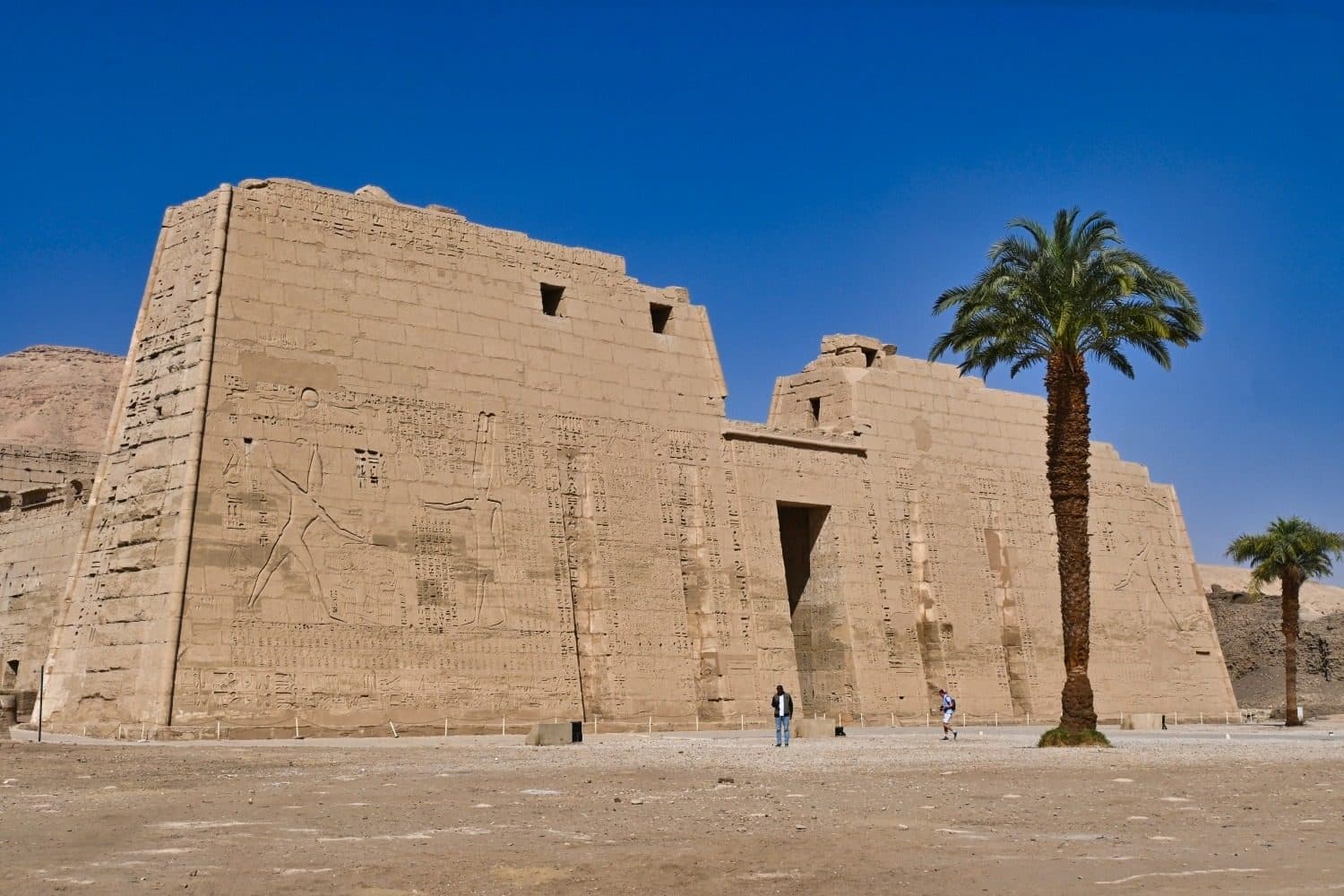 Medinet Habu temple facade